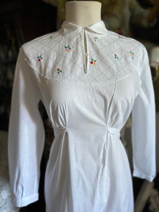 Camisón de algodón vintage.