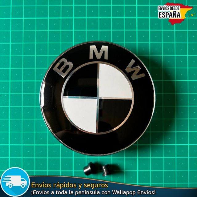Kit BMW Emblemas Carrocería Tapas y Volante B/N