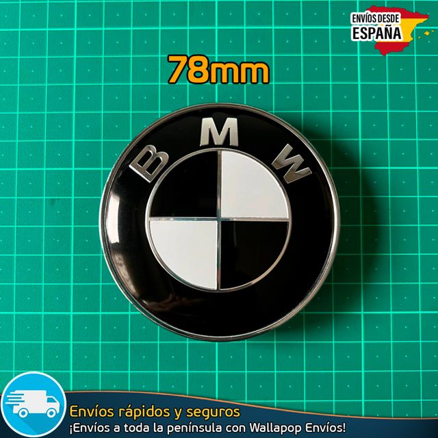 Kit BMW Emblemas Carrocería Tapas y Volante B/N