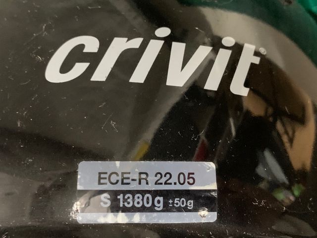 Casco da moto estivo nero taglia S