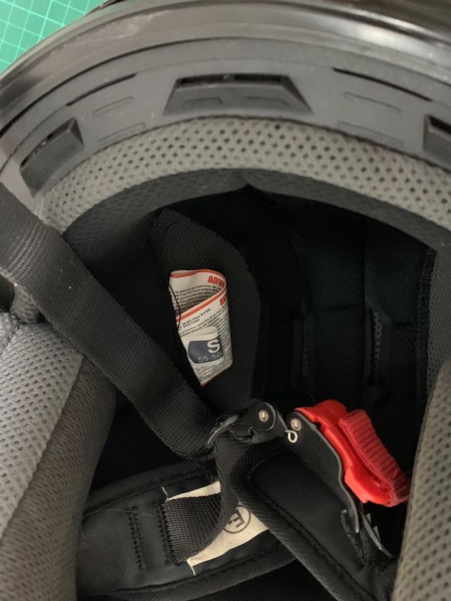 Casco da moto estivo nero taglia S