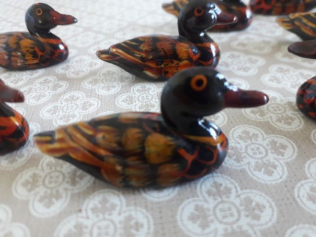 Adornos de patos animales