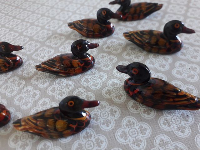 Adornos de patos animales