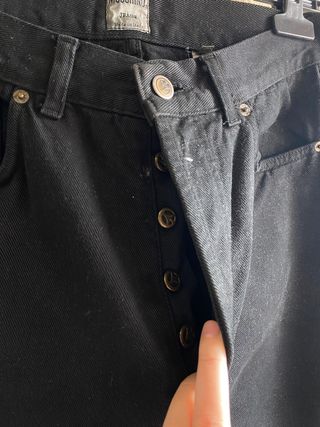 pantalon vaquero negro - moschino