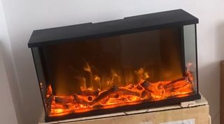 Chimenea eléctrica decoración