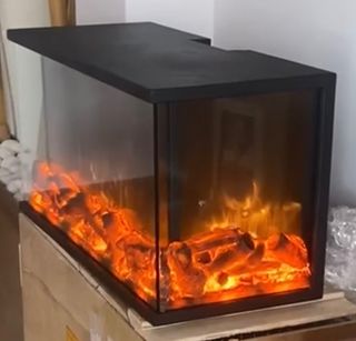 Chimenea eléctrica decoración