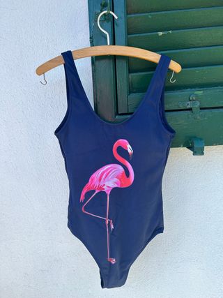 Costume intero donna con fenicottero