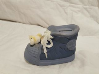 Salvadanaio scarpetta orsetto