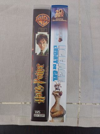 LOTE VHS CATALAN HARRY POTTER y ICE AGE
