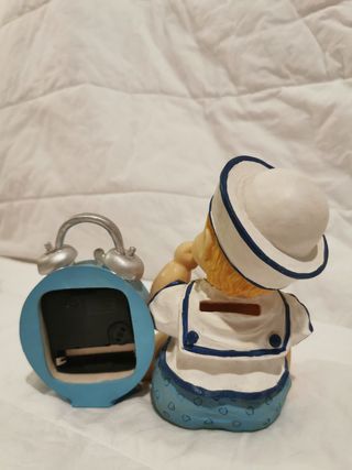 Salvadanaio baby marinaio orologio 