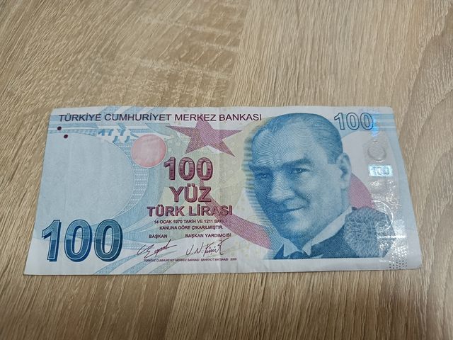 Billete turco 100 (100 liras)