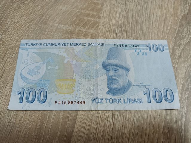 Billete turco 100 (100 liras)