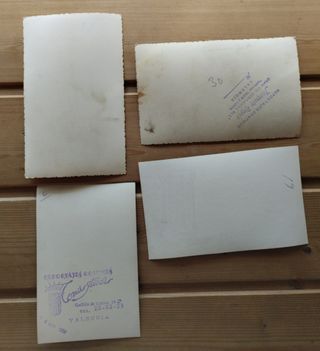 Lote de fotografías antiguas de teatro, '50