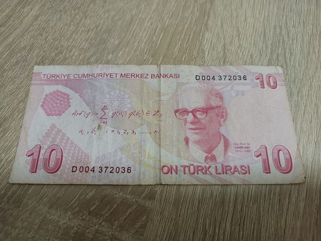 Billete turco de 10 liras (precio unidad