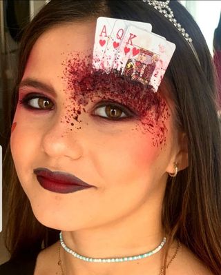 maquillaje halloween directo y con prótesis.