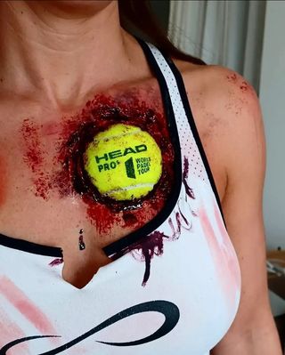 maquillaje halloween directo y con prótesis.