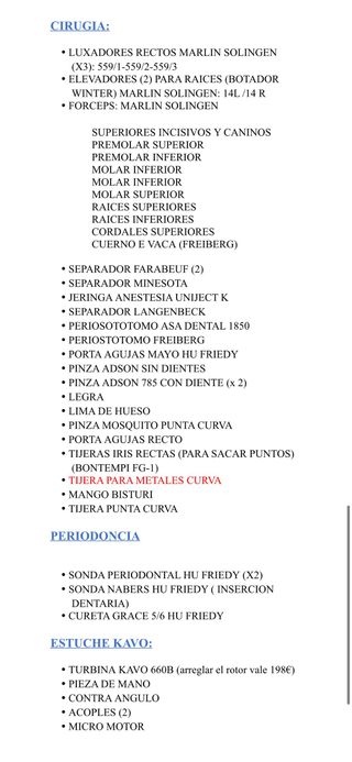 Material odontologia