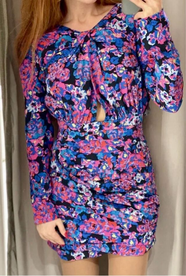 vestido cut out Zara T.M