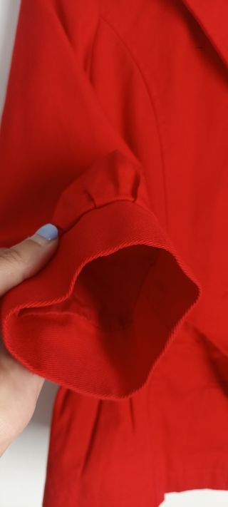Chaqueta vaquera roja