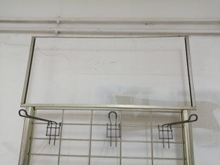 Expositor de parrilla acero inox 1,80 x 0,75