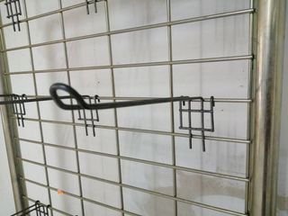 Expositor de parrilla acero inox 1,80 x 0,75