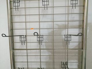 Expositor de parrilla acero inox 1,80 x 0,75