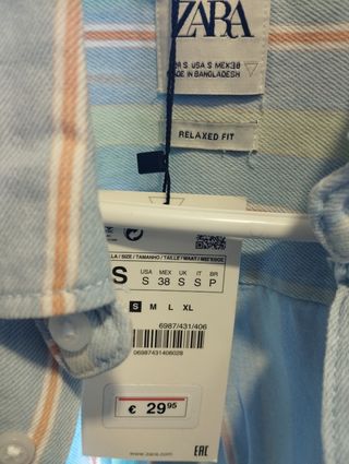 Camisa Zara sin estrenar