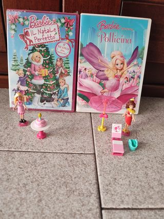 Lotto Barbie DVD e bambole