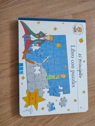 libro El principito con puzzles. NUEVO 