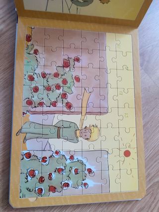 libro El principito con puzzles. NUEVO 