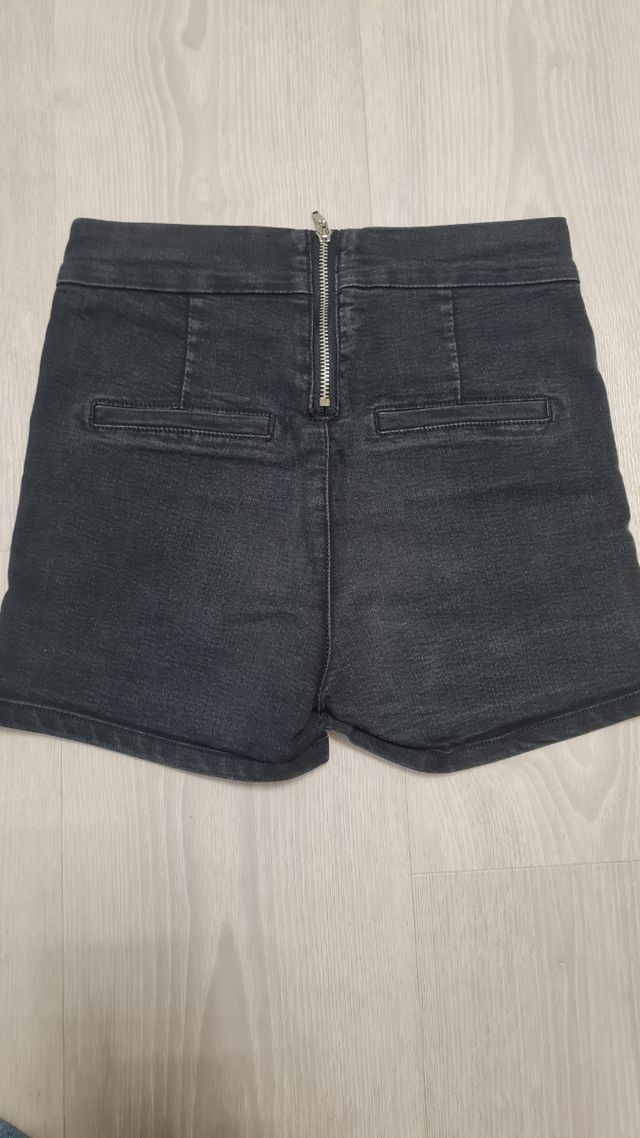 Pantaloncini vita alta neri