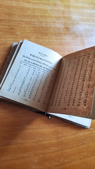 Antiguo libro de cuentas ajustadas