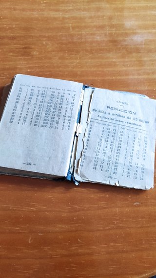Antiguo libro de cuentas ajustadas
