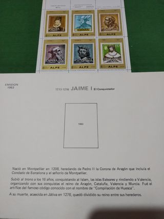 Sellos de arte colección Reyes de España