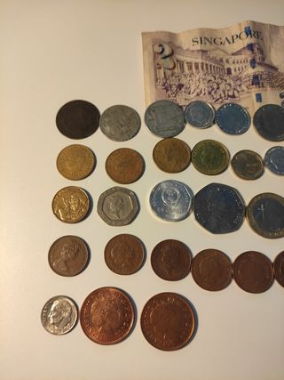 Monedas de varios paises