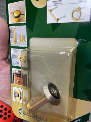 Mirilla de laton niquel satinado para puerta 
