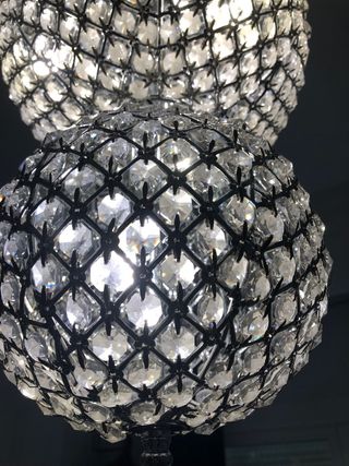 lampara techo lagrimas cristal