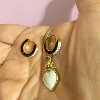 set collana ed orecchini acciaio dorato