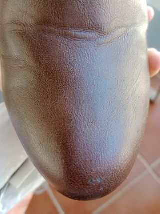 Botas altas combinadas ante y piel 36