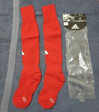 Calzino rosso adidas 34-36 taglia 1 new santos