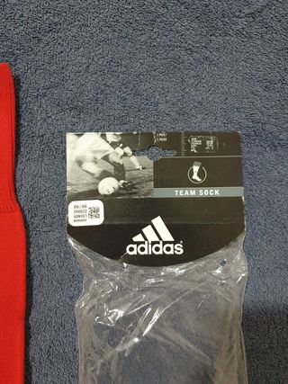 Calzino rosso adidas 34-36 taglia 1 new santos