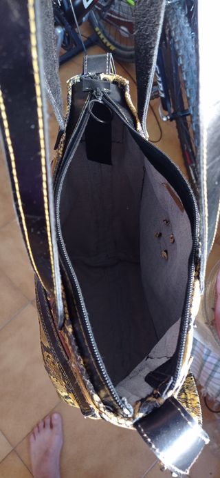 Bolso piel flor nica