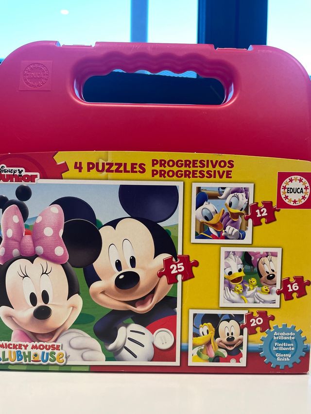 4 puzzles de Micky mouse progresivos