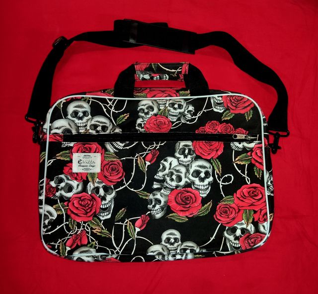 Maletín de portátil calaveras 16"