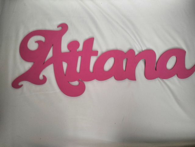 Nombre infantil de madera;Aitana
