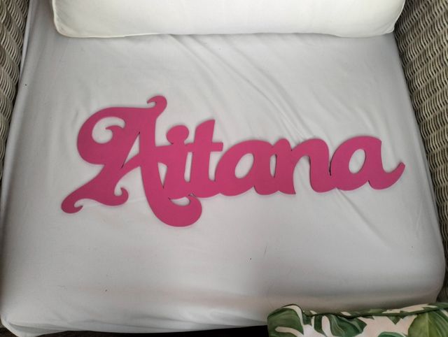 Nombre infantil de madera;Aitana