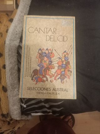 Libro Cantar del mío cid
