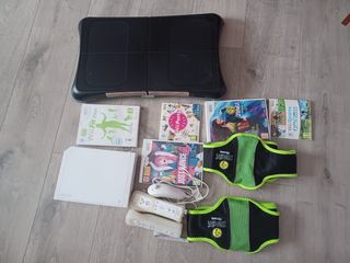wii blanca  con juegos