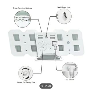 Reloj Digital Led 3D