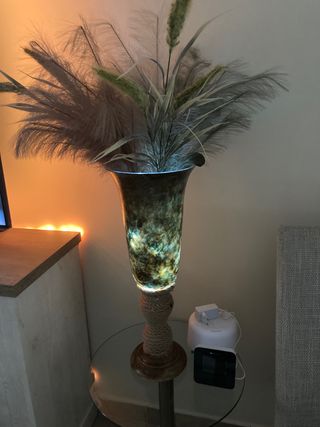 Jarrón cristal copa